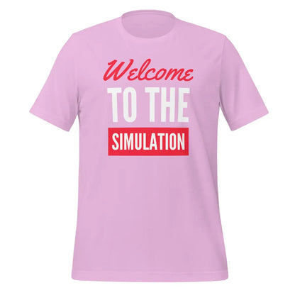 Welcome to the Simulation T-Shirt (unisex) - Lilac / S