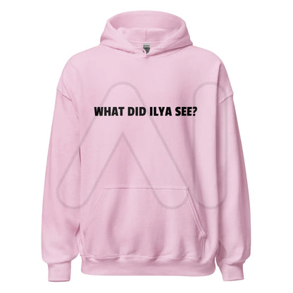 WHAT DID ILYA SEE? Hoodie (unisex) - Light Pink / M