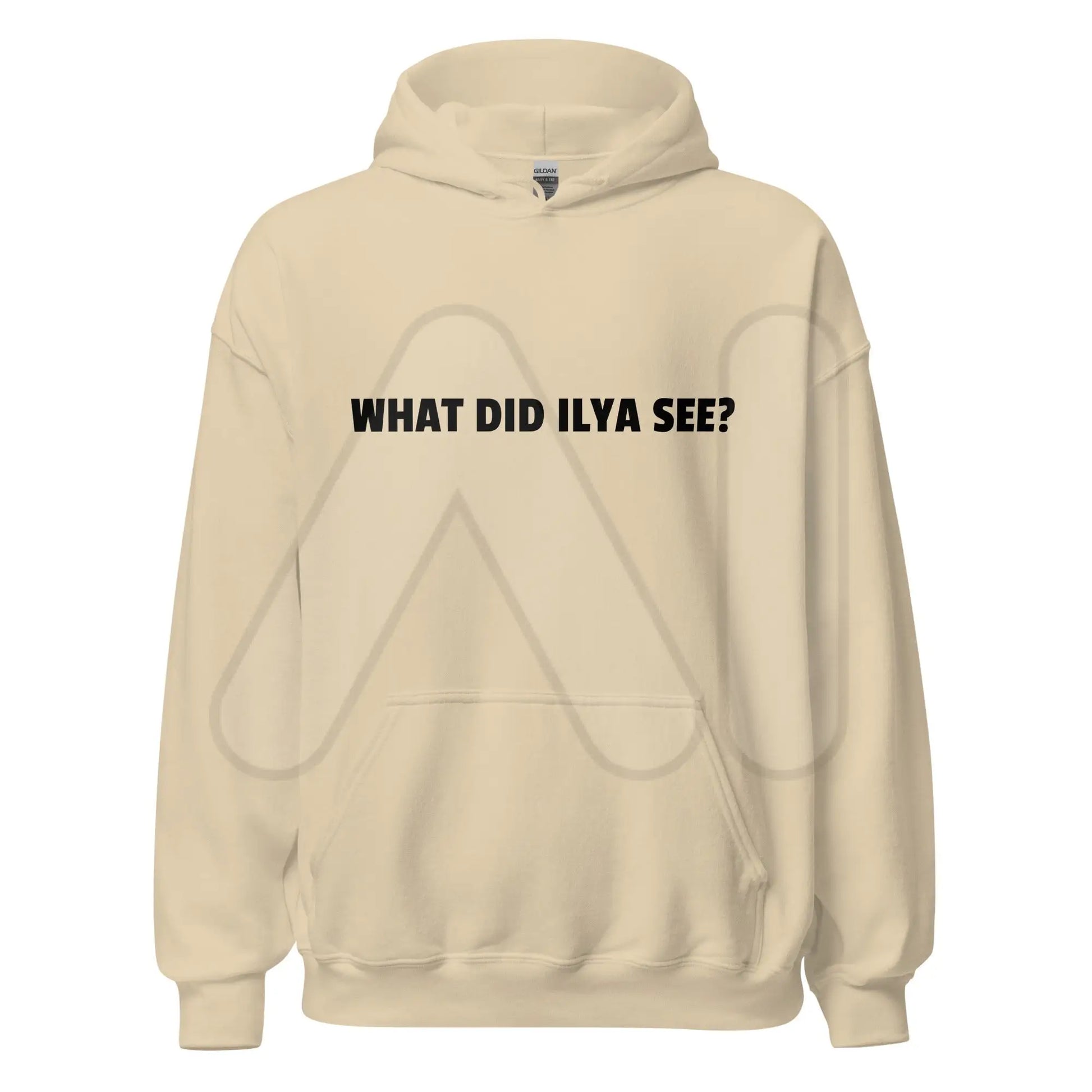 WHAT DID ILYA SEE? Hoodie (unisex) - Sand / M