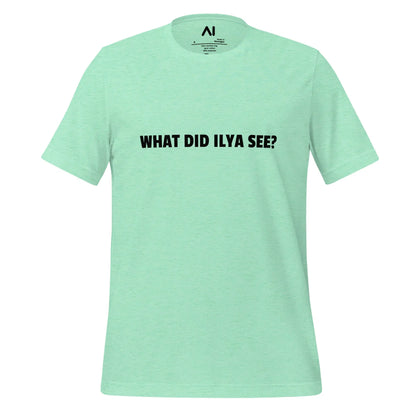 WHAT DID ILYA SEE? T-Shirt (unisex) - Heather Mint / M