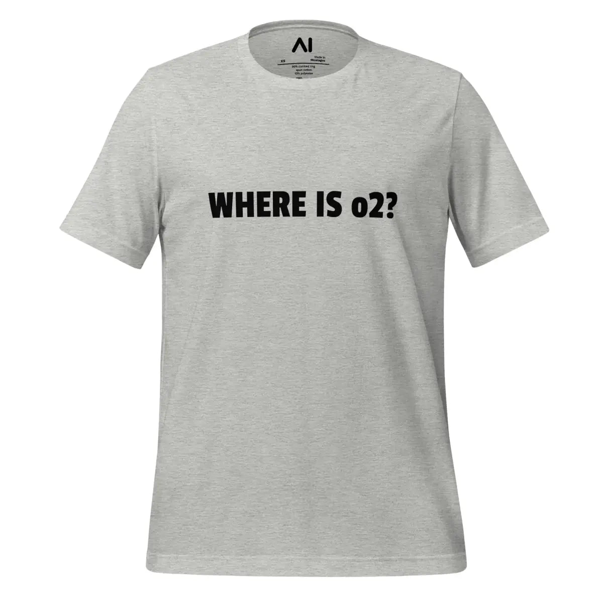 WHERE IS o2? T-Shirt (unisex) - Athletic Heather / M