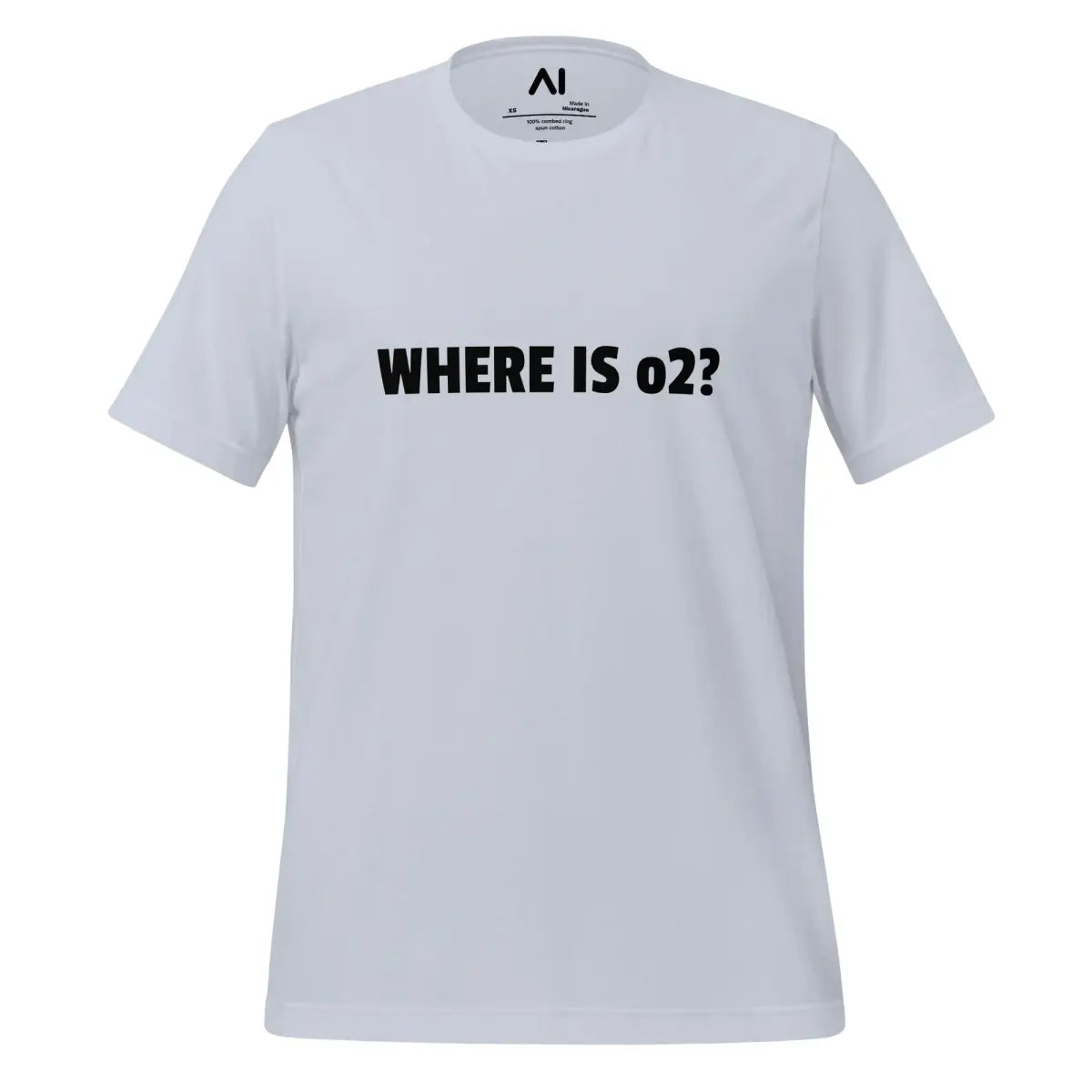 WHERE IS o2? T-Shirt (unisex) - Light Blue / M