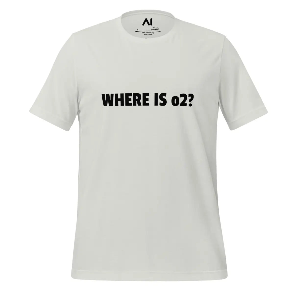 WHERE IS o2? T-Shirt (unisex) - Silver / M