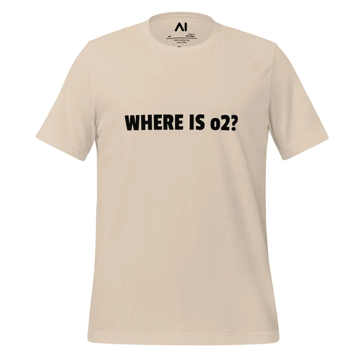 WHERE IS o2? T-Shirt (unisex) - Soft Cream / M