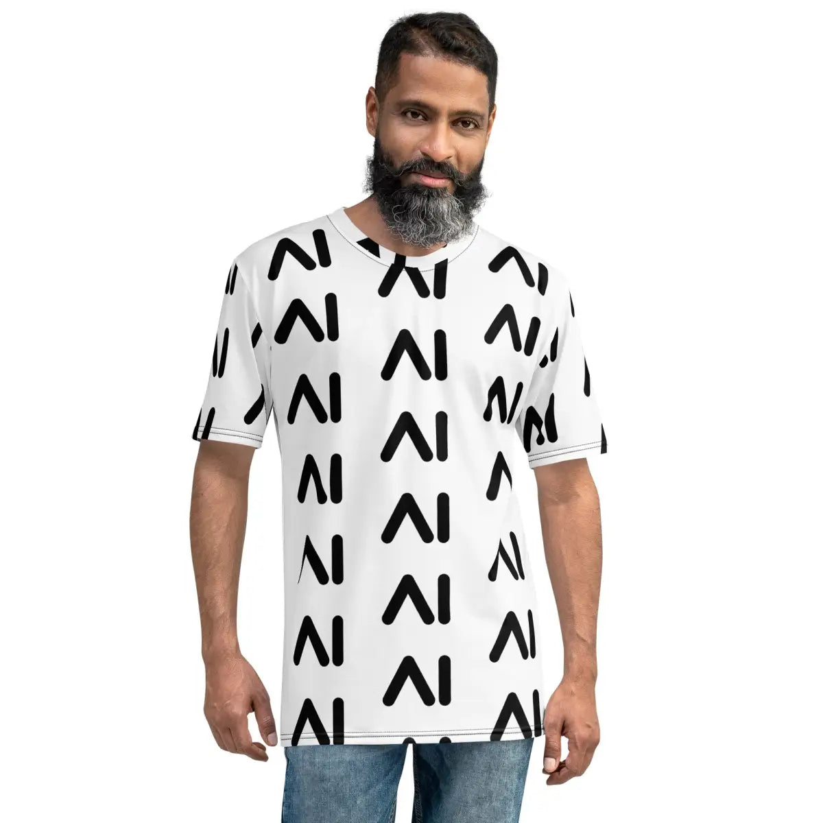 White AI Logo T-Shirt (men)