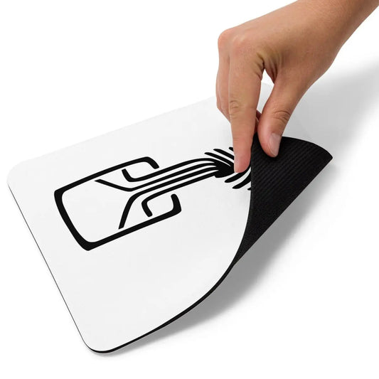 White Chaos Computer Club Logo Mouse Pad