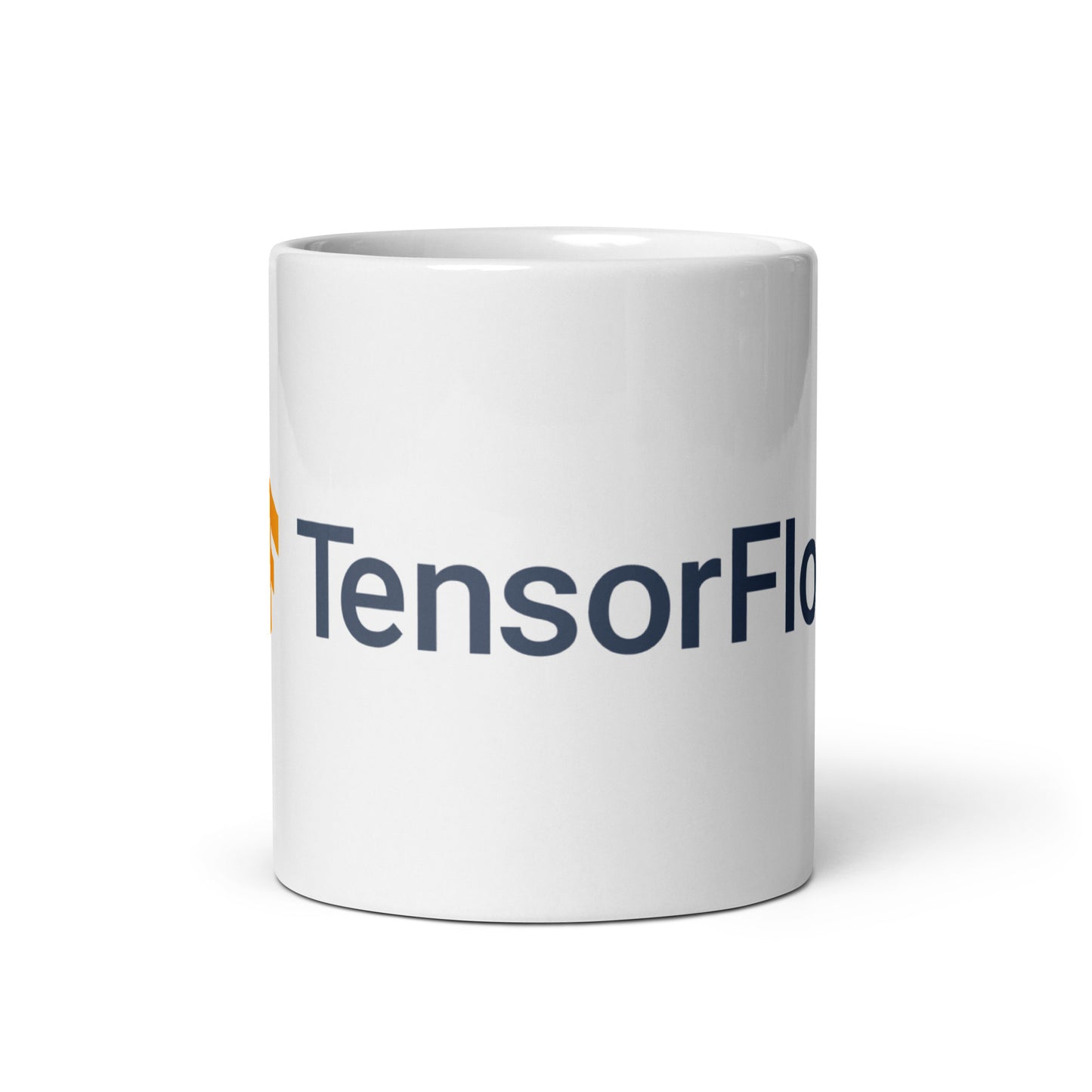 TensorFlow 2 Logo White Glossy Mug