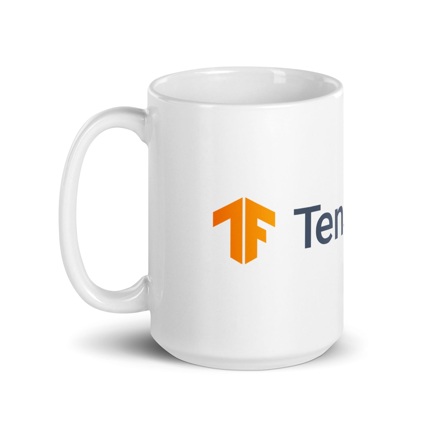 TensorFlow 2 Logo White Glossy Mug