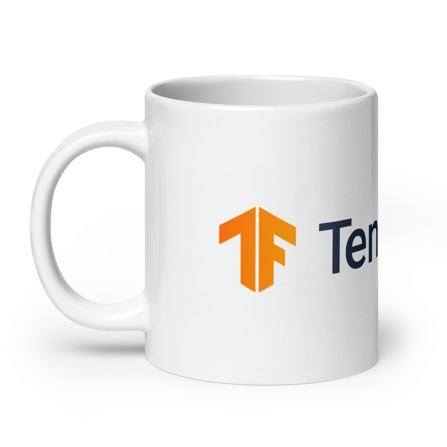 TensorFlow 2 Logo White Glossy Mug