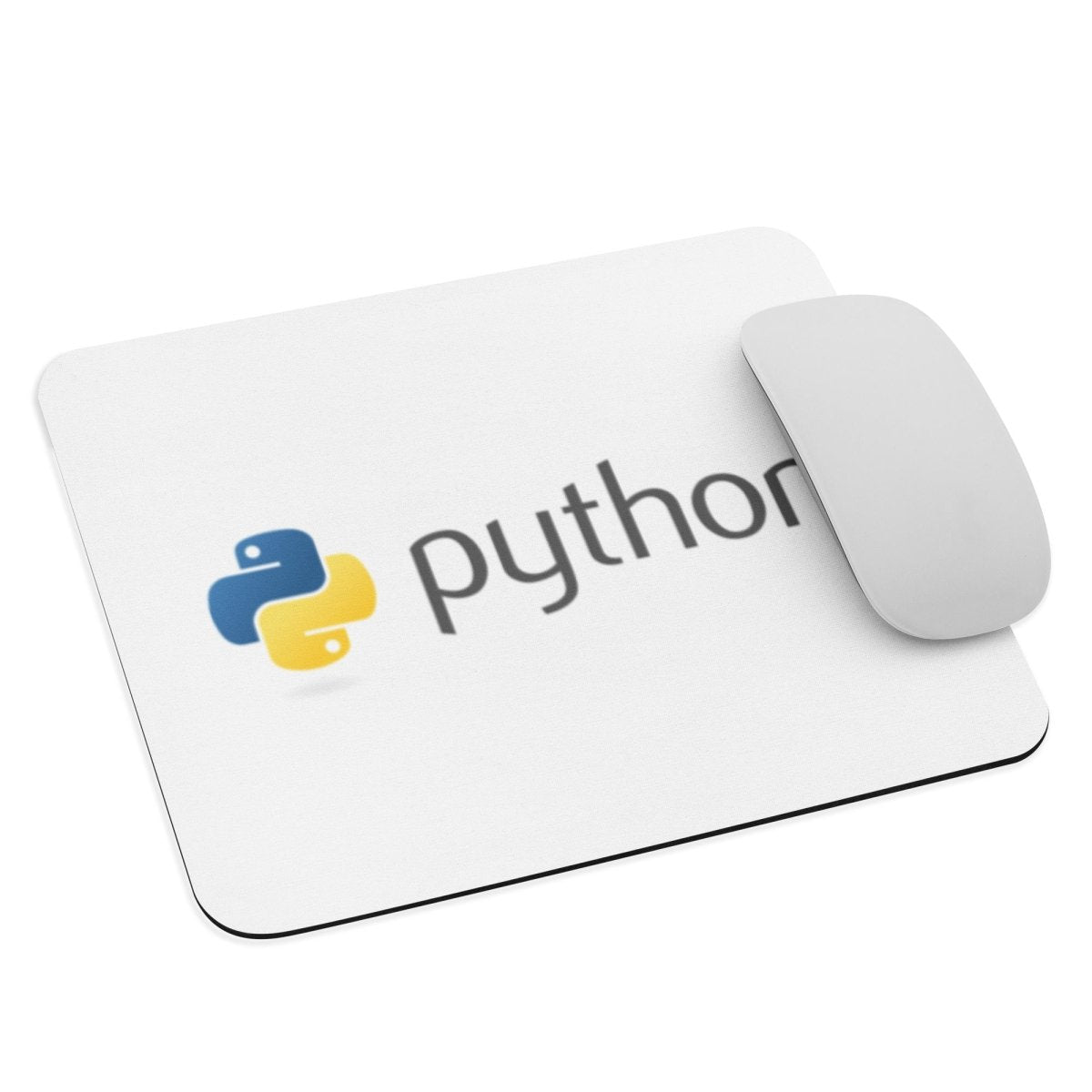 White Python Logo Mouse Pad - AI Store