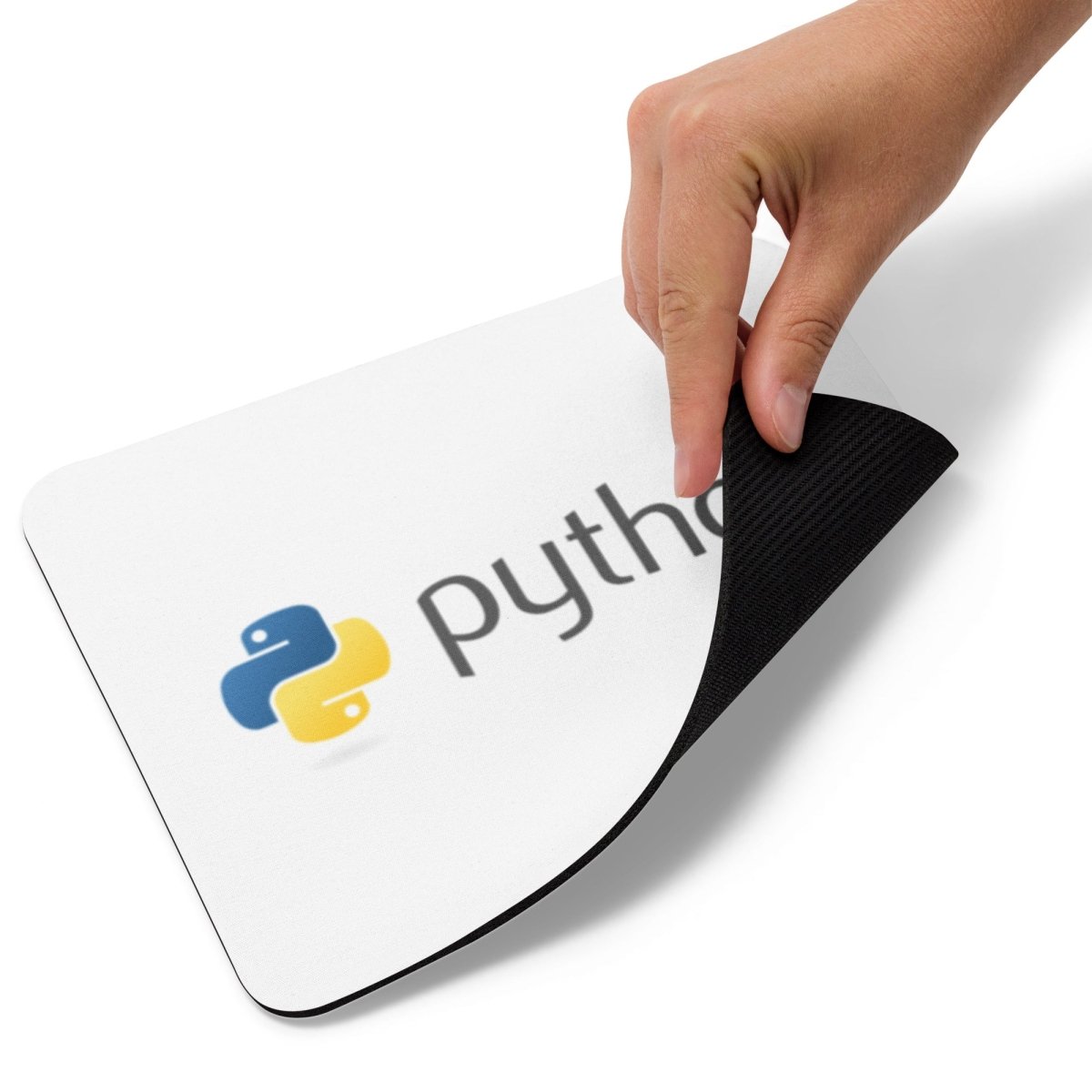 White Python Logo Mouse Pad - AI Store