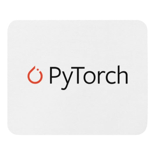 The White Pytorch Logo Mouse Pad.