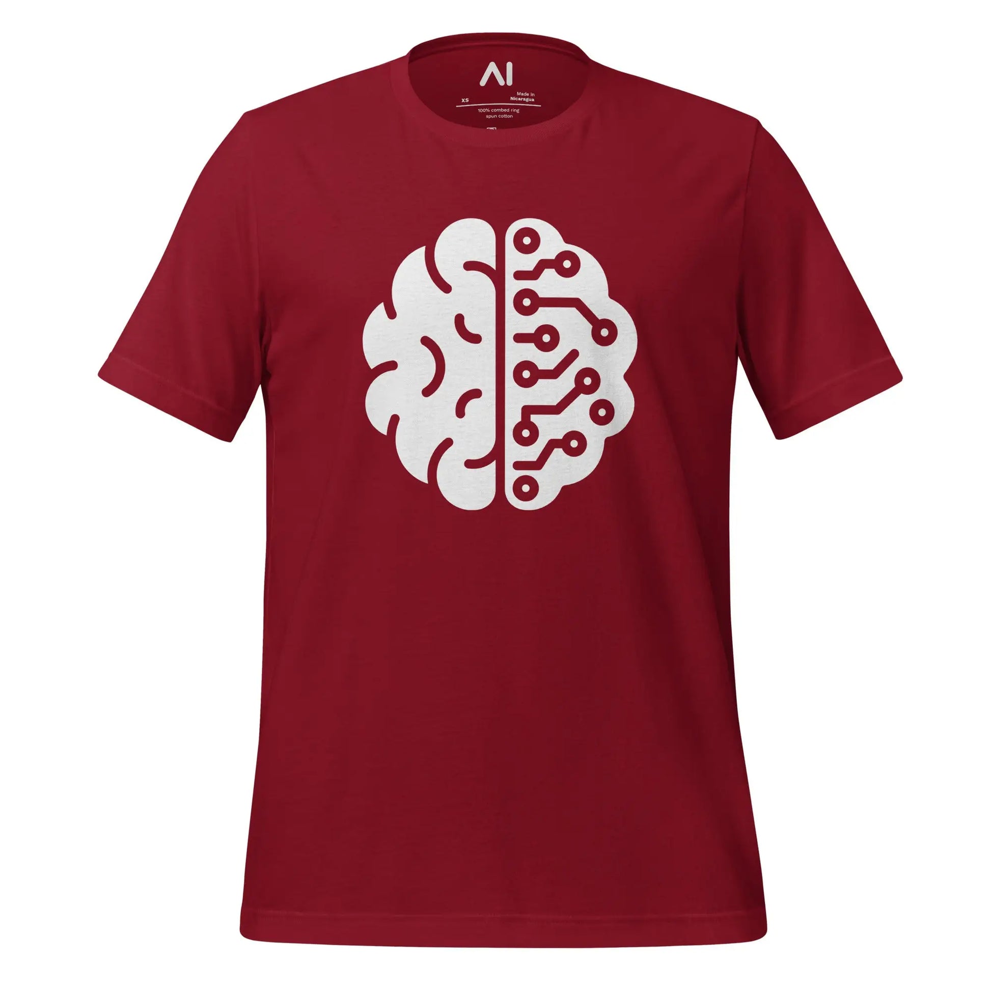 Wired Brain T-Shirt 2 (unisex) - Cardinal / M