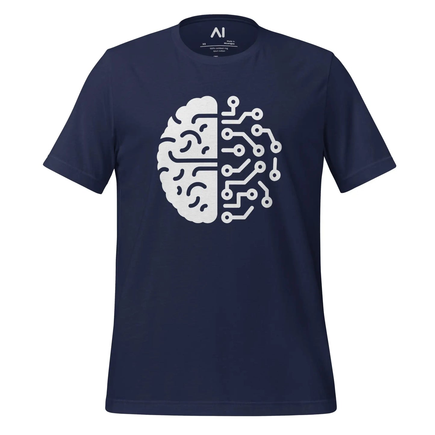 Wired Brain T-Shirt (unisex) - Navy / M