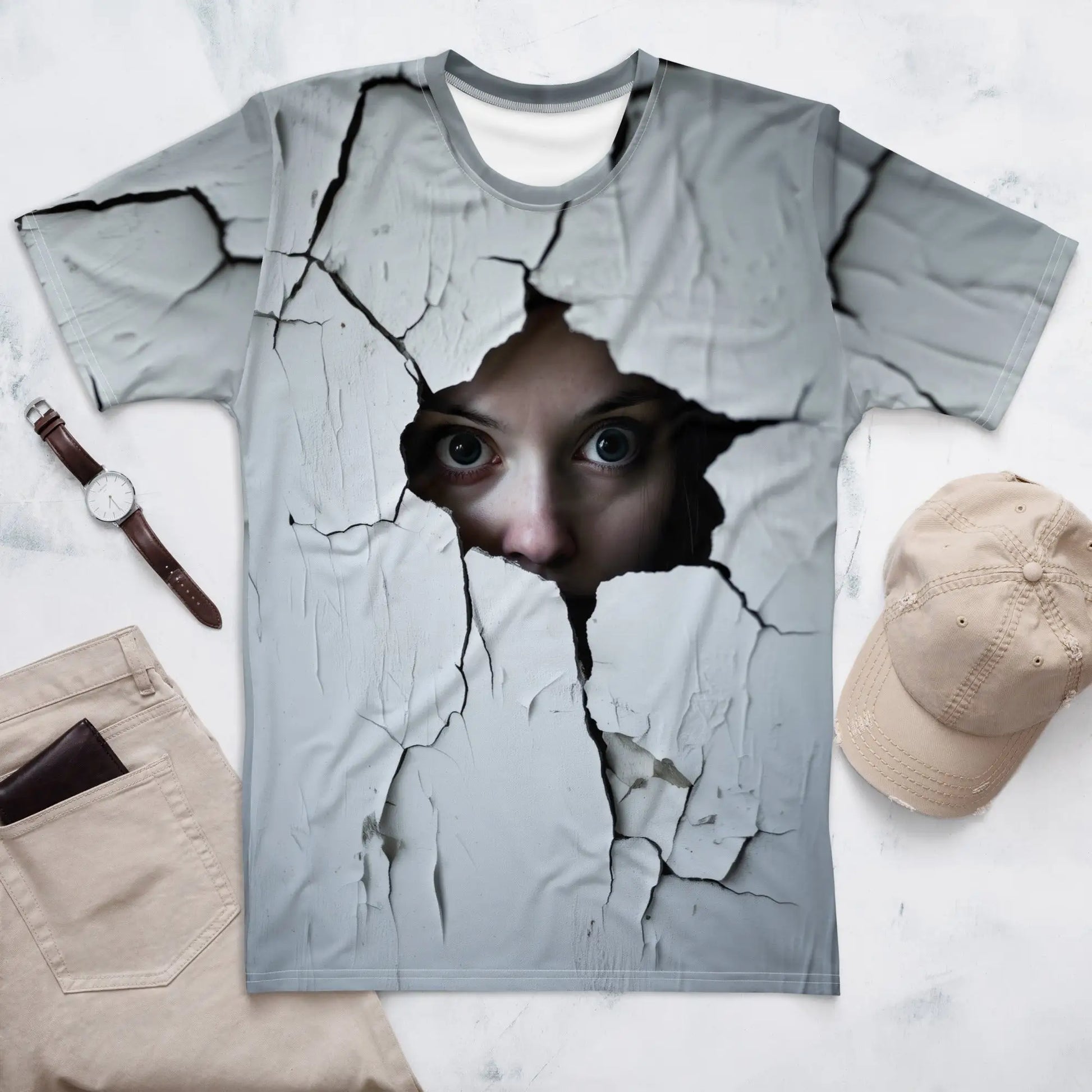 Woman Spying on You T-Shirt 2 (men)