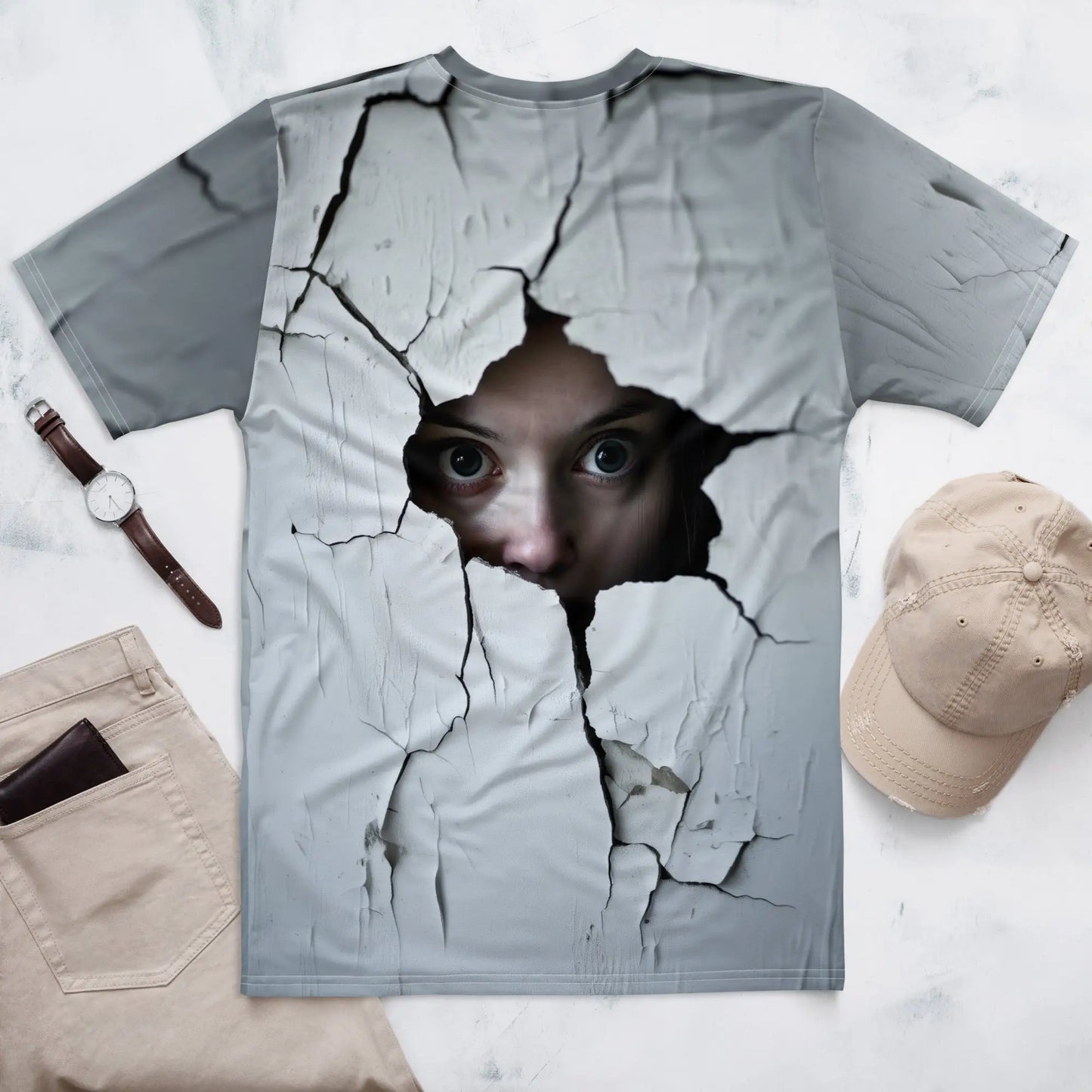 Woman Spying on You T-Shirt 2 (men)