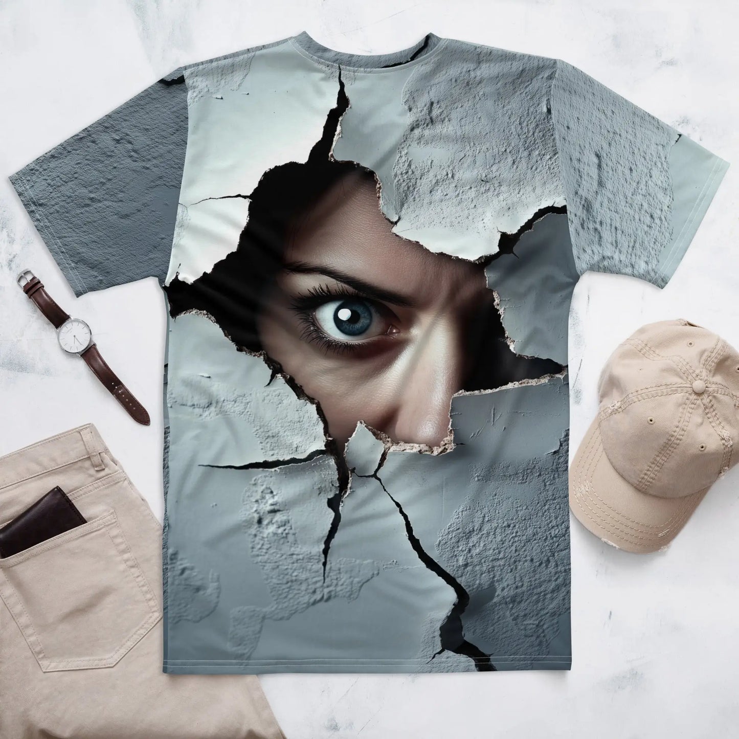 Woman Spying on You T-Shirt 3 (men)