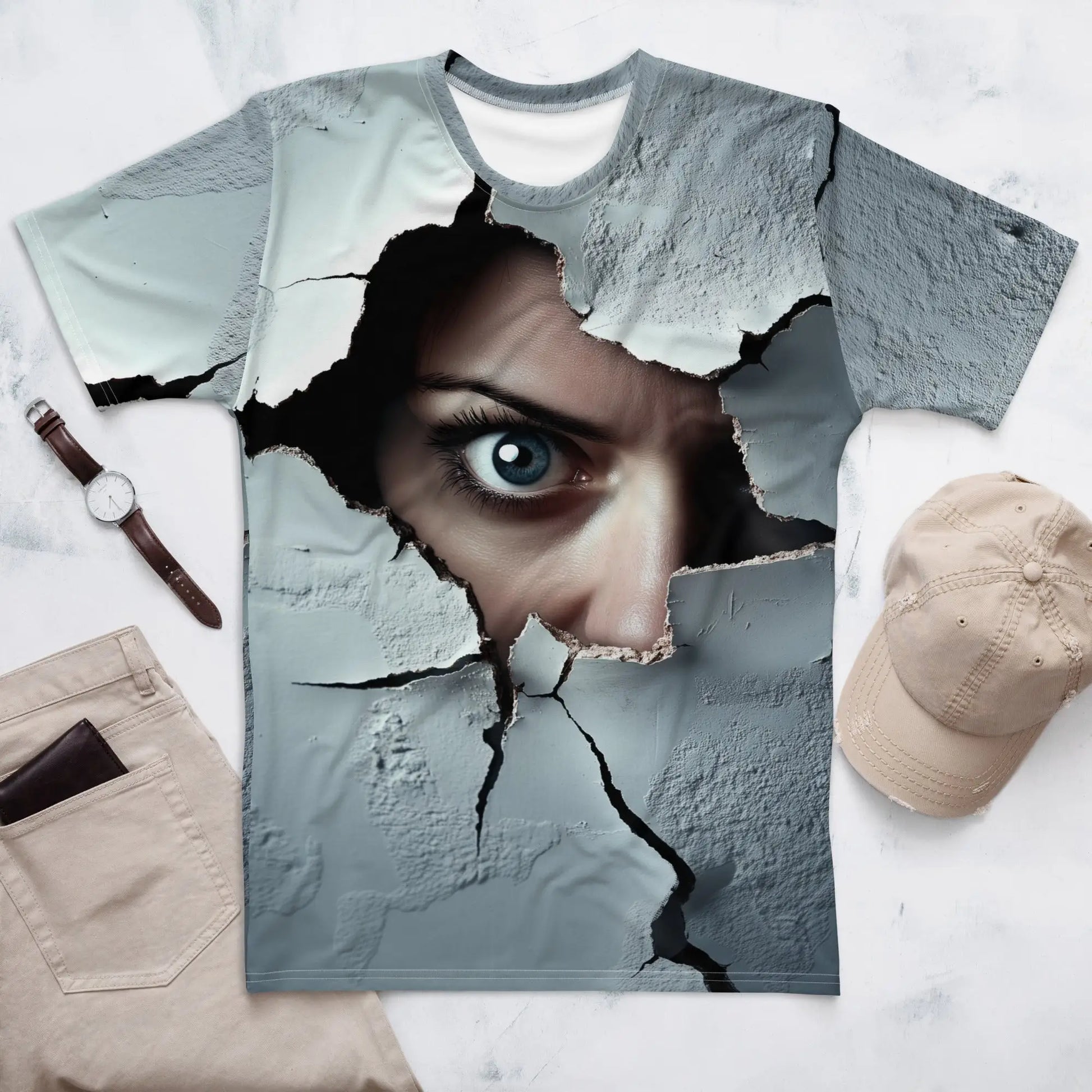 Woman Spying on You T-Shirt 3 (men)