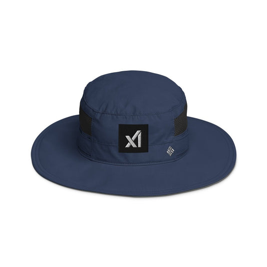 xAI Black Logo Embroidered Columbia Booney Hat - Collegiate Navy - AI Store