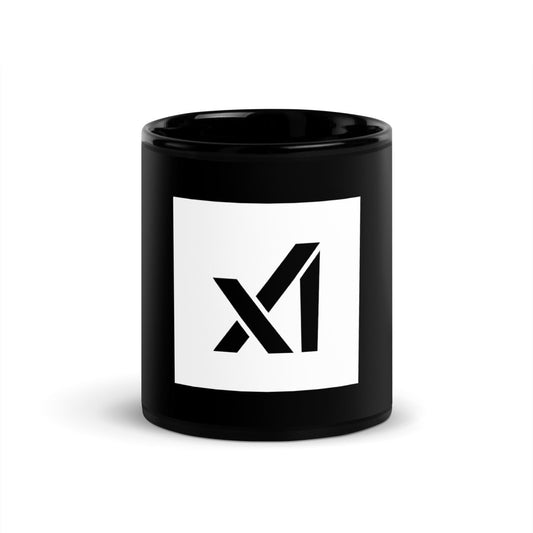 xAI Icon Black Glossy Mug - 11 oz - AI Store