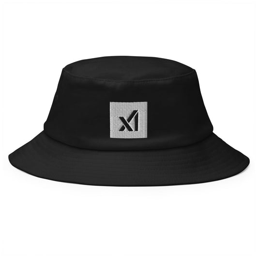xAI Icon Embroidered Bucket Hat - Black - AI Store