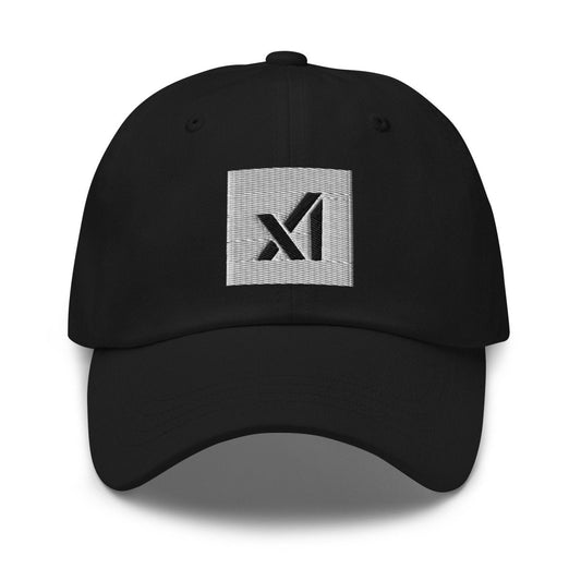 xAI Logo Embroidered Cap - Black - AI Store