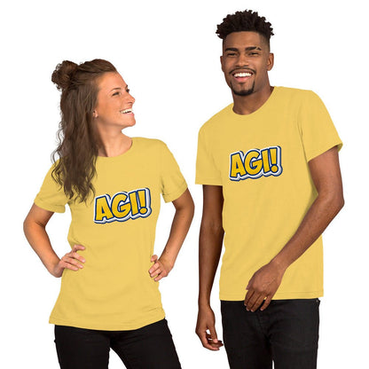 Yellow Comic AGI T - Shirt (unisex) - AI Store