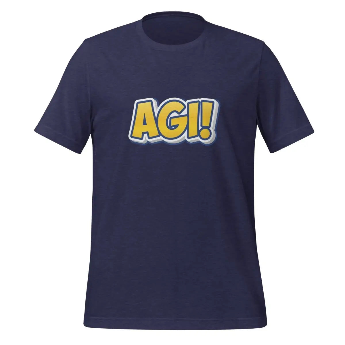 Yellow Comic AGI T-Shirt (unisex) - Heather Midnight Navy / M