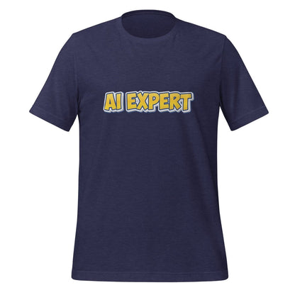 Yellow Comic AI EXPERT T-Shirt (unisex) - Heather Midnight Navy - AI Store