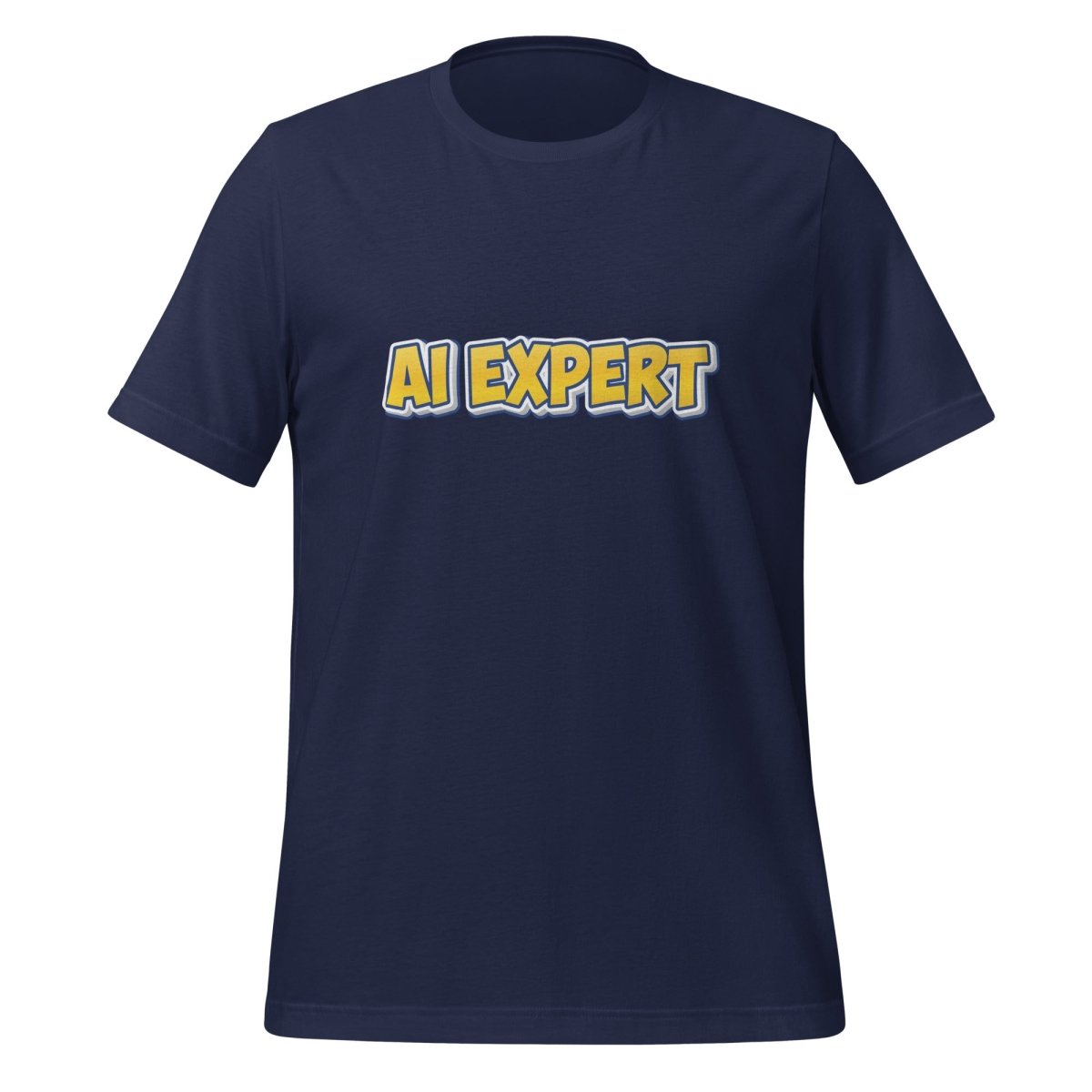 Yellow Comic AI EXPERT T-Shirt (unisex) - Navy - AI Store