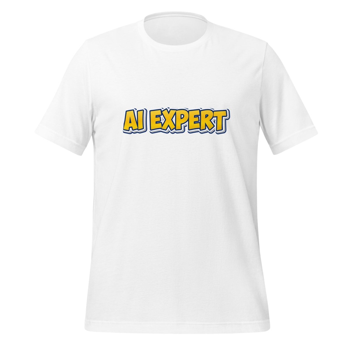 Yellow Comic AI EXPERT T-Shirt (unisex) - White - AI Store