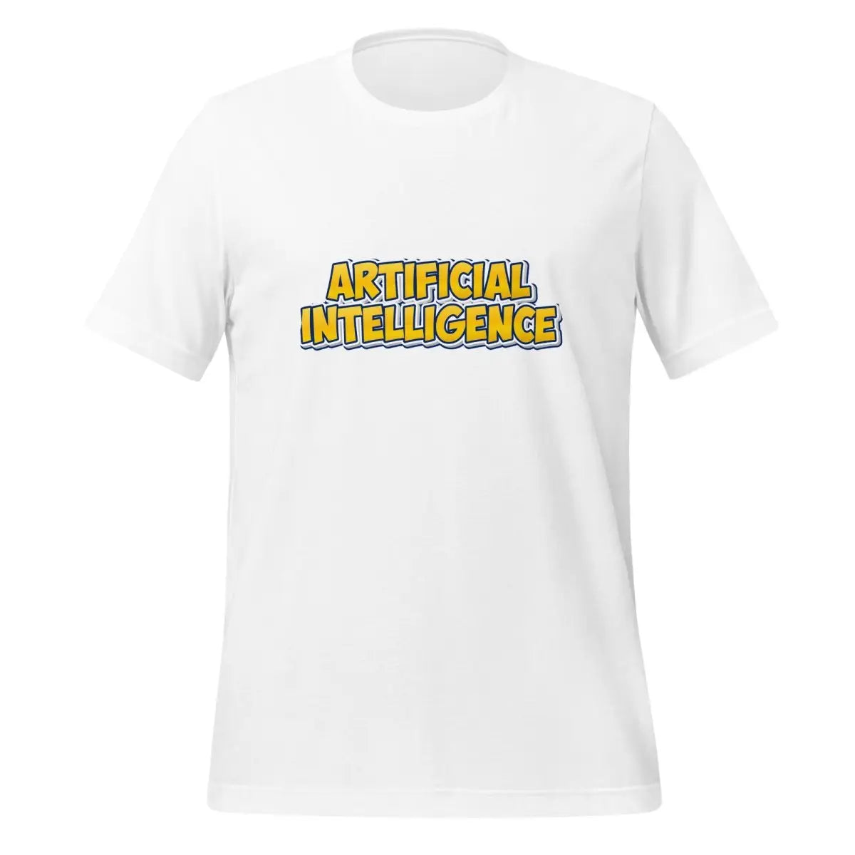 Yellow Comic Artificial Intelligence T-Shirt (unisex) - White / M