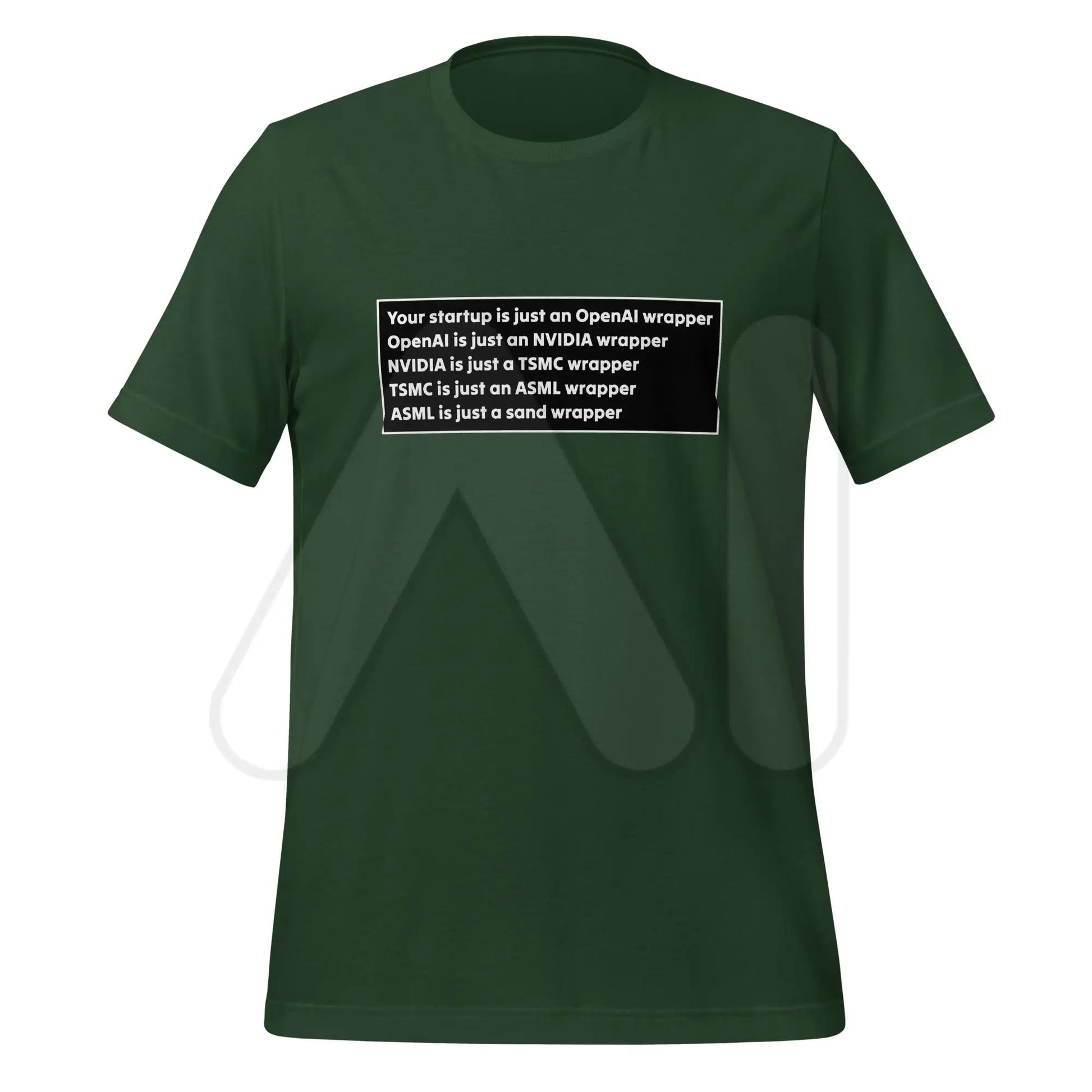 Your Startup is Just a Wrapper T-Shirt 2 (unisex) - Forest / M