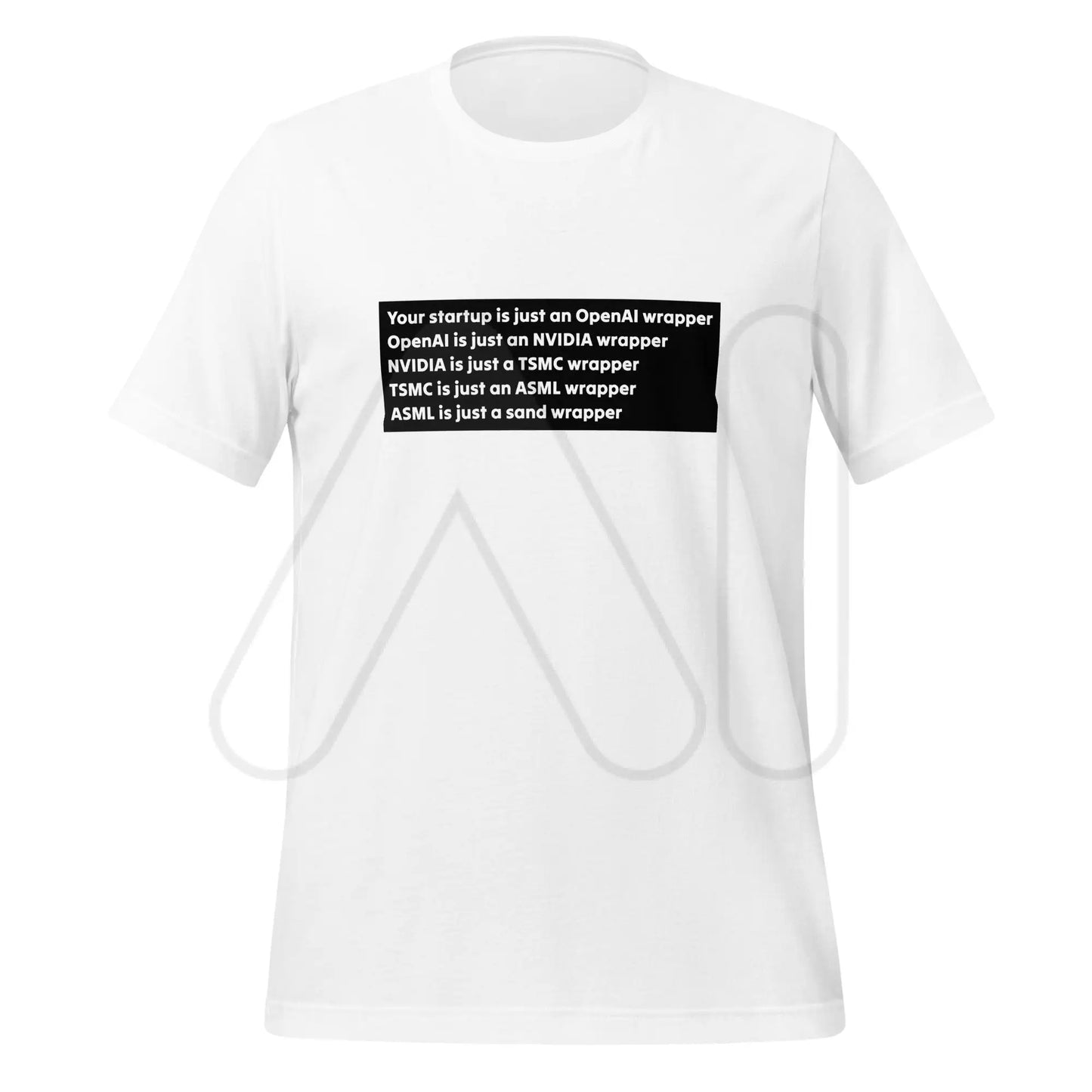 Your Startup is Just a Wrapper T-Shirt 2 (unisex) - White / M