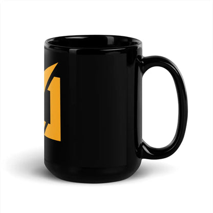 Zig Black Glossy Mug