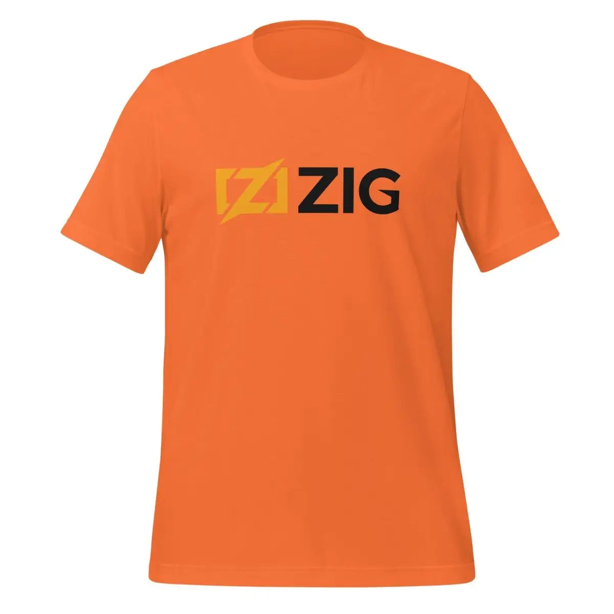 Zig Black Logo T-Shirt (unisex) - Orange / M