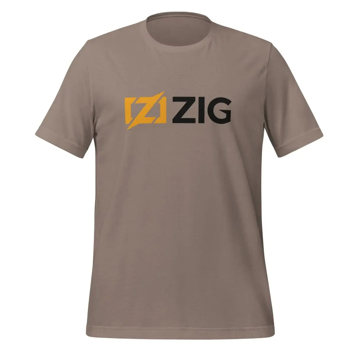 Zig Black Logo T-Shirt (unisex) - Pebble / M