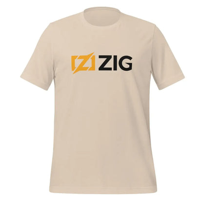 Zig Black Logo T-Shirt (unisex) - Soft Cream / M