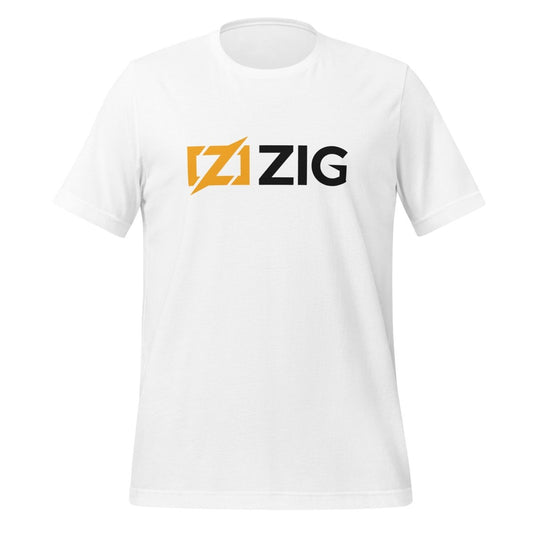 Zig Black Logo T-Shirt (unisex) - White - AI Store