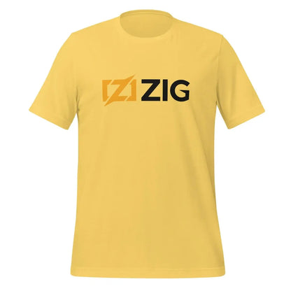 Zig Black Logo T-Shirt (unisex) - Yellow / M