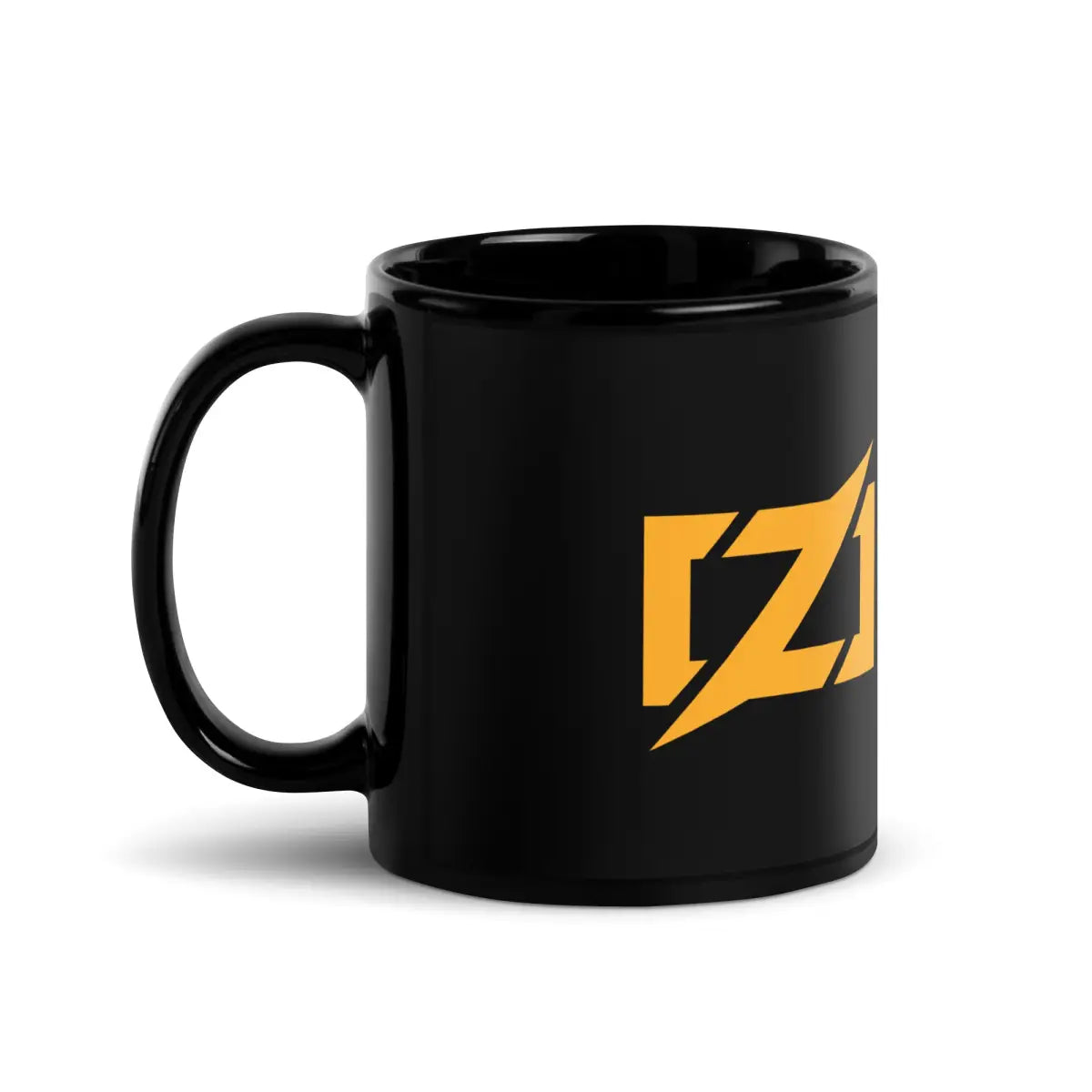 Zig Logo Black Glossy Mug