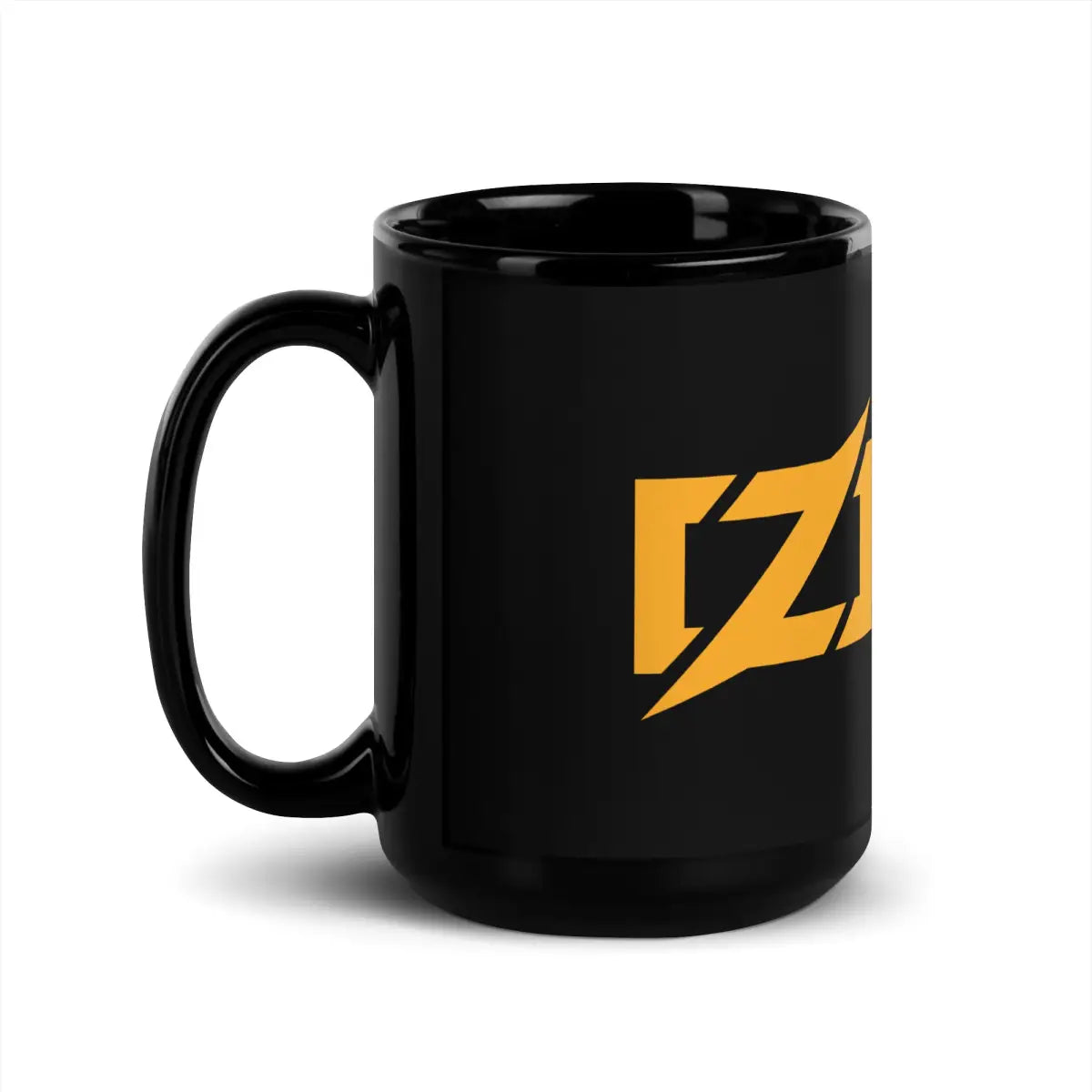 Zig Logo Black Glossy Mug