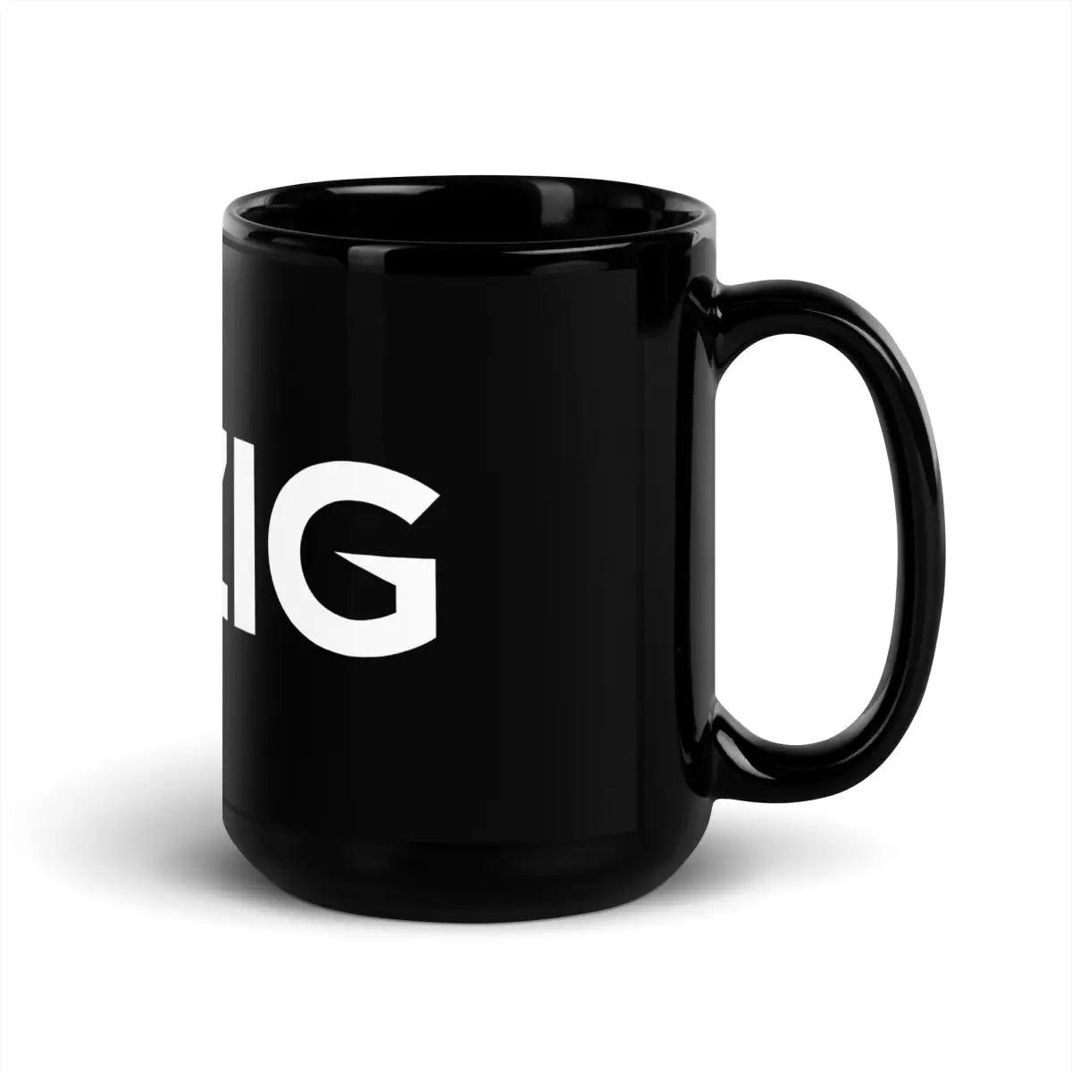 Zig Logo Black Glossy Mug