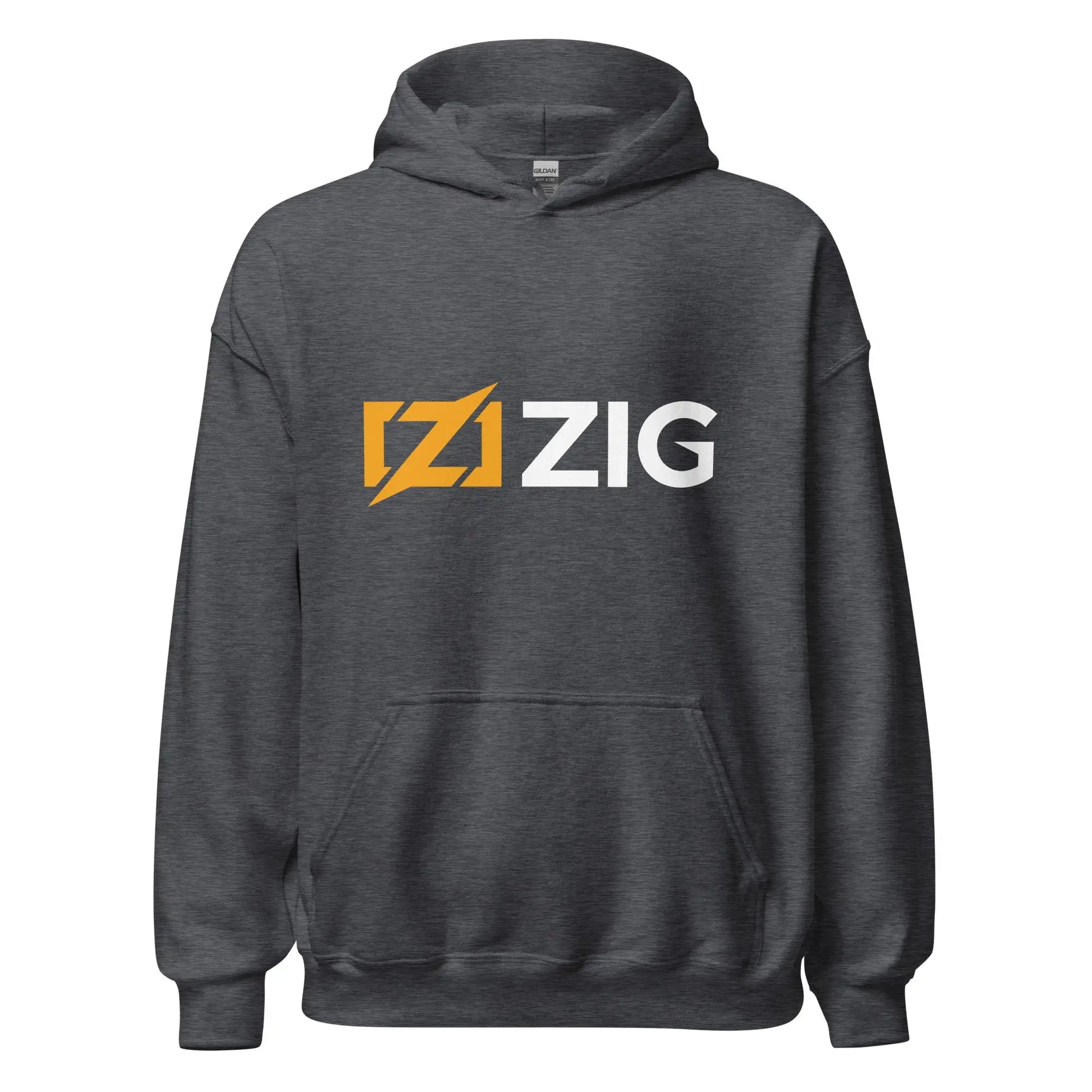 Zig Logo Hoodie (unisex) - Dark Heather / M