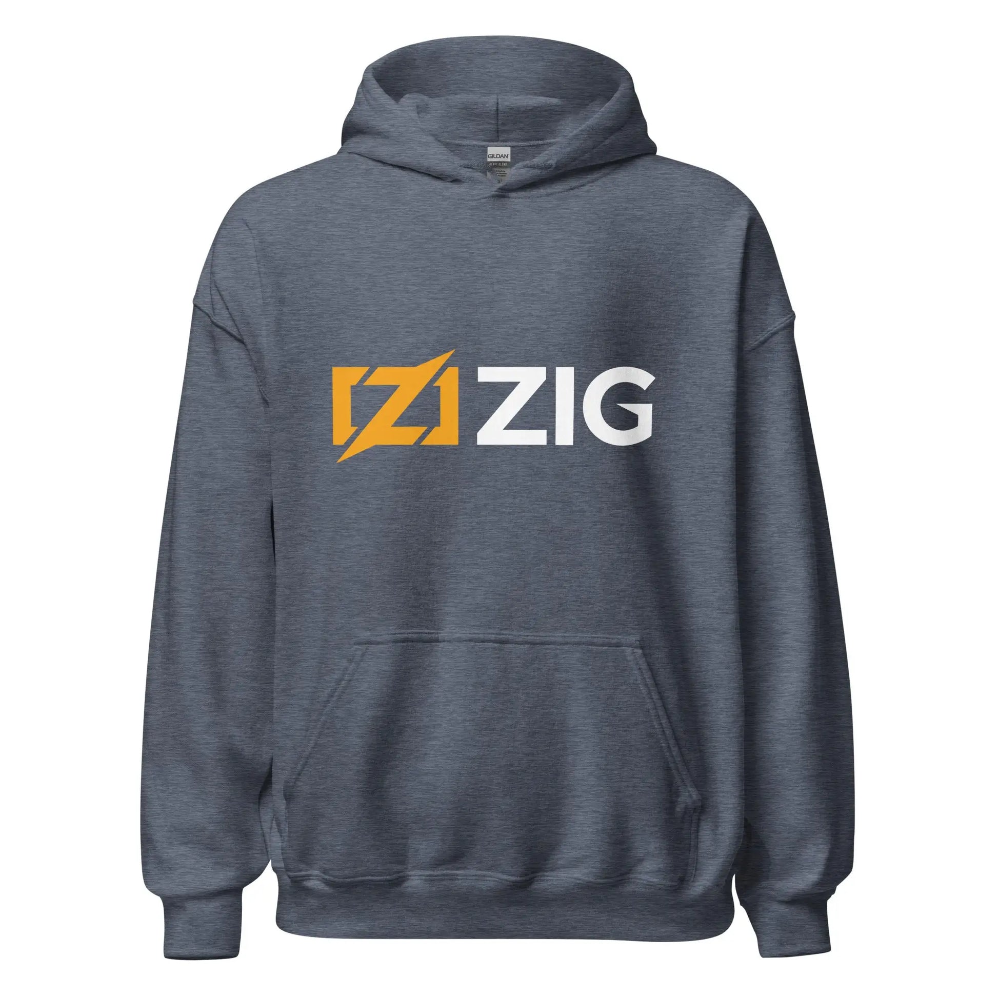 Zig Logo Hoodie (unisex) - Heather Sport Dark Navy / M