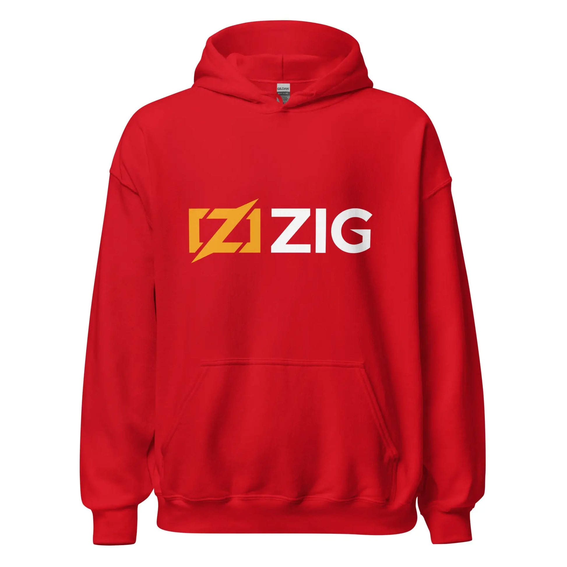 Zig Logo Hoodie (unisex) - Red / M