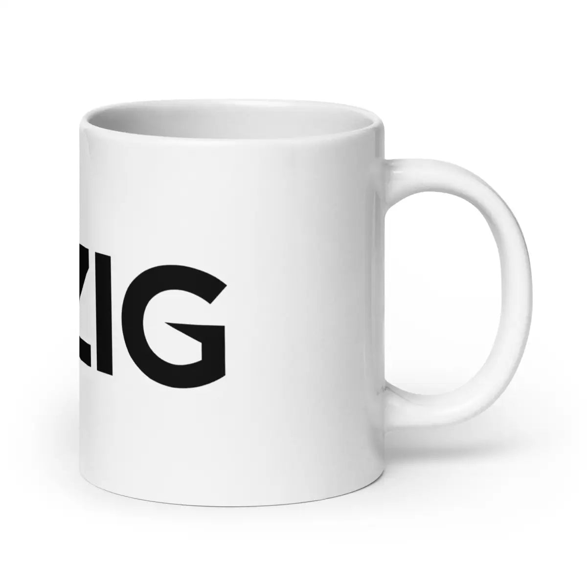 Zig Logo White Glossy Mug