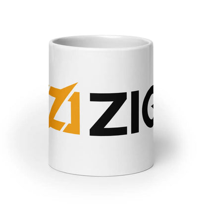 Zig Logo White Glossy Mug - 20 oz