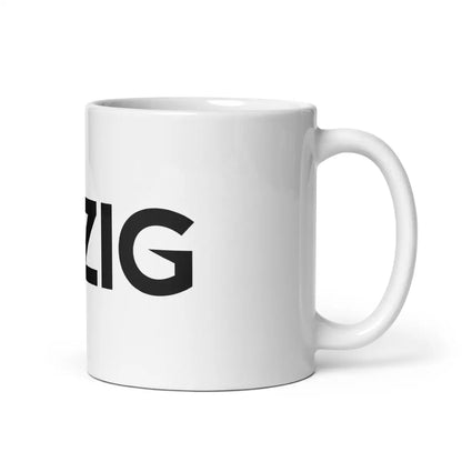 Zig Logo White Glossy Mug